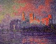 Paul Signac The Papal Palace, Avignon France oil painting reproduction